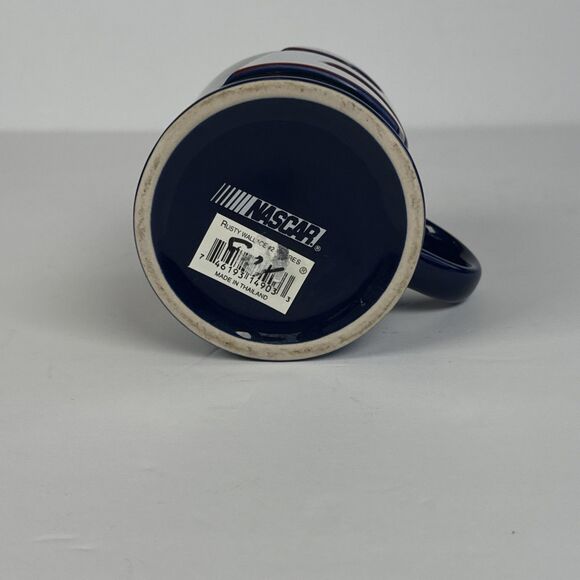 Nascar Rusty Wallace #2 embossed 3D gilded signature Blue Gold Coffee‎ Cup Mug - Picture 6 of 9